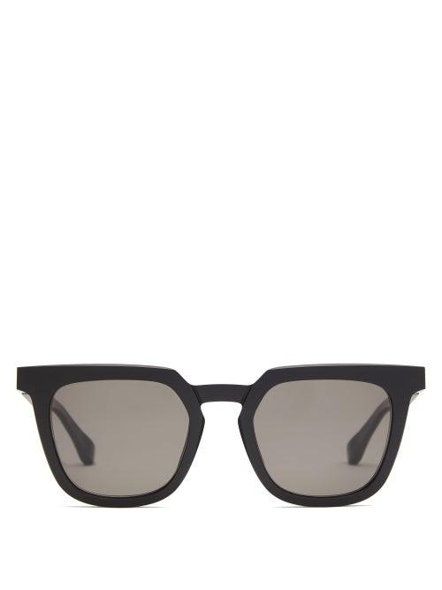 Matchesfashion.com Mykita - X Maison Margiela Square Acetate Sunglasses - Mens - Black