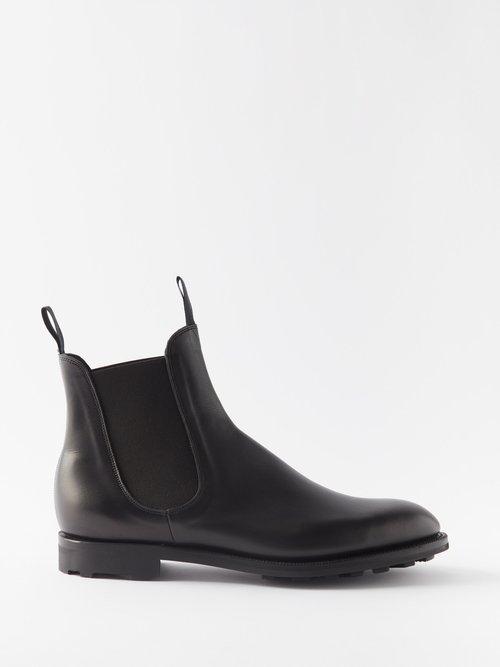 Edward Green - Newmarket Leather Chelsea Boots - Mens - Black