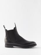 Edward Green - Newmarket Leather Chelsea Boots - Mens - Black