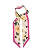 Matchesfashion.com Dolce & Gabbana - Floral-print Silk-faille Scarf - Womens - White Multi
