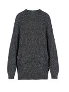Matchesfashion.com Balenciaga - Oversized Wool Blend Crew Neck Sweater - Mens - Black White