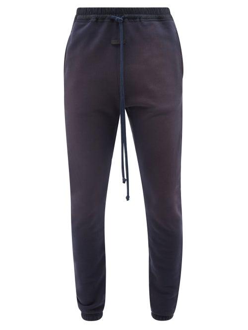 Fear Of God - Vintage Cotton-jersey Track Pants - Mens - Navy
