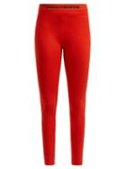 Matchesfashion.com Paco Rabanne - Logo Jacquard Leggings - Womens - Red