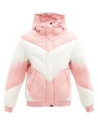 Matchesfashion.com Perfect Moment - Aspen Quilted Down Hooded Jacket - Womens - Pink White