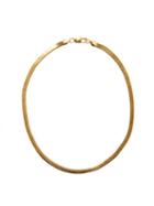 Ladies Jewellery Fallon - Hailey Short 18kt Gold-plated Herringbone Necklace - Womens - Gold