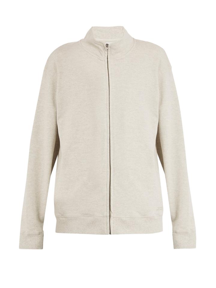 Saturdays Nyc Sam Zip-through Cotton Sweatshirt