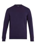 Matchesfashion.com A.p.c. - Ronnie Crew Neck Jersey Sweatshirt - Mens - Navy