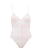 Matchesfashion.com Solid & Striped - The Olympia Tie-dye Swimsuit - Womens - Light Pink