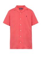 Matchesfashion.com Polo Ralph Lauren - Logo Embroidered Linen Blend Shirt - Mens - Red
