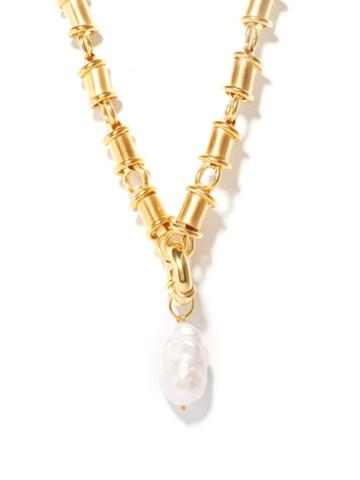 Ladies Jewellery Timeless Pearly - Pearl & 24kt Gold-plated Necklace - Womens - Gold