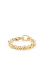 Laura Lombardi - Cable 14kt Gold-plated Chain Bracelet - Womens - Yellow Gold