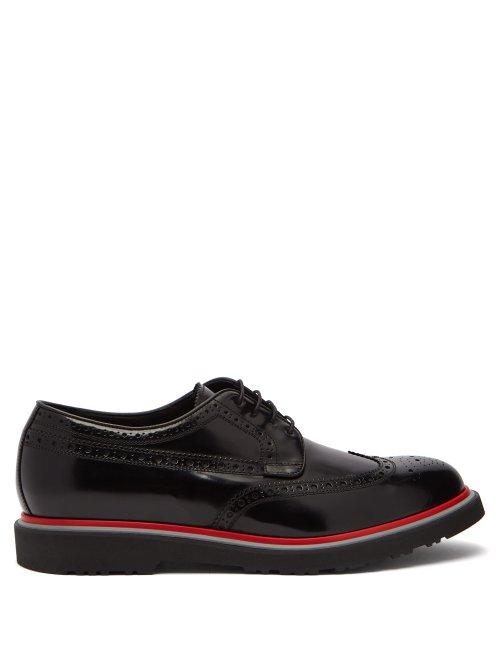 Matchesfashion.com Paul Smith - Crispin Patent Leather Brogues - Mens - Black