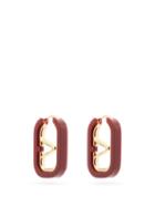 Matchesfashion.com Valentino Garavani - V-logo Drop Earrings - Womens - Red Gold