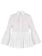 Stella Jean Isterica Ruffled Cotton-poplin Shirt