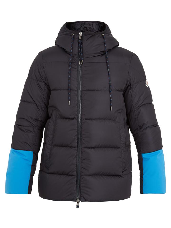 Moncler Drake Contrast-panel Quilted-down Jacket