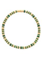 Matchesfashion.com Bottega Veneta - Malachite And Gold-plated Necklace - Womens - Green