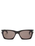 Mens Eyewear Saint Laurent - Square Acetate Sunglasses - Mens - Black