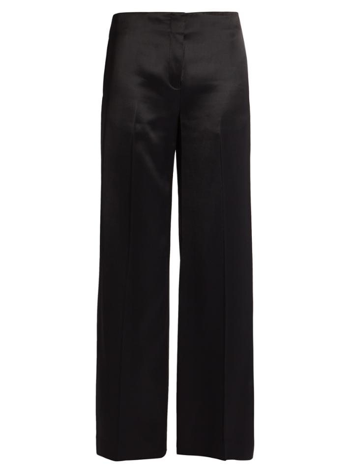 Diane Von Furstenberg Satin Wide-leg Trousers