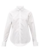 Matchesfashion.com Noir Kei Ninomiya - French Cuff Cotton Shirt - Womens - White