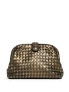 Matchesfashion.com Bottega Veneta - The Lauren 1980 Leather Clutch - Womens - Gold Multi