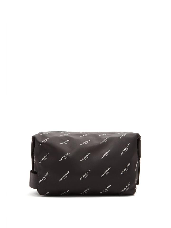 Balenciaga All-over Print Wash Bag