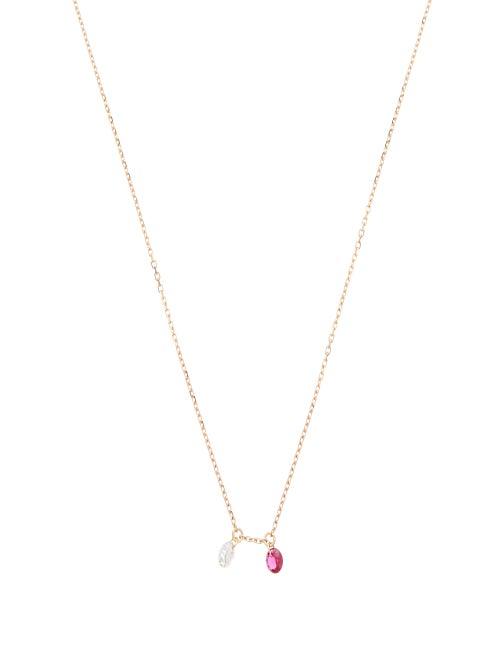 Matchesfashion.com Raphaele Canot - Set Free Diamond, Ruby & 18kt Gold Necklace - Womens - Yellow Gold