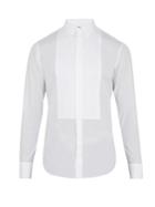 Giorgio Armani Double-cuff Pleated-bib Cotton Dinner Shirt
