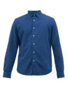 Matchesfashion.com Altea - Cotton Corduroy Shirt - Mens - Blue
