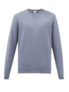 Sunspel - Crew-neck Cotton-jersey Sweatshirt - Mens - Light Blue