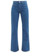 Wandler - Daisy Flared-leg Jeans - Womens - Mid Denim