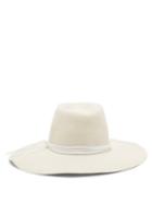 Matchesfashion.com Reinhard Plank Hats - Tie-embellished Felt Hat - Womens - White