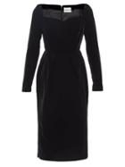 Duncan - Byworth Sweetheart-neck Velvet Dress - Womens - Black