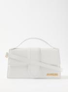 Jacquemus - Bambino Large Leather Shoulder Bag - Womens - White