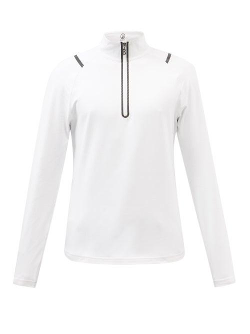 Bogner - Luzio Zip-neck Jersey Mid-layer Top - Mens - White