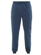 Matchesfashion.com C.p. Company - Straight Leg Cotton Track Pants - Mens - Dark Blue