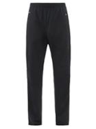 On - Mesh-panel Zipped-cuff Track Pants - Mens - Black