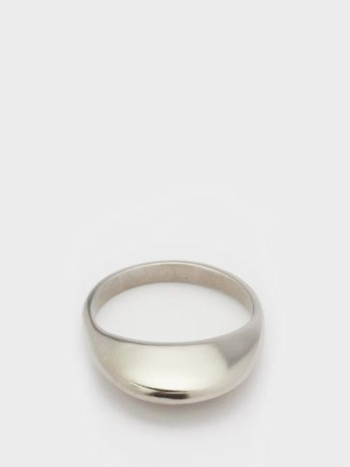 Saint Laurent - Curved-band Ring - Womens - Silver