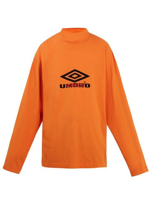Matchesfashion.com Vetements - X Umbro Long Sleeved Jersey T Shirt - Mens - Orange