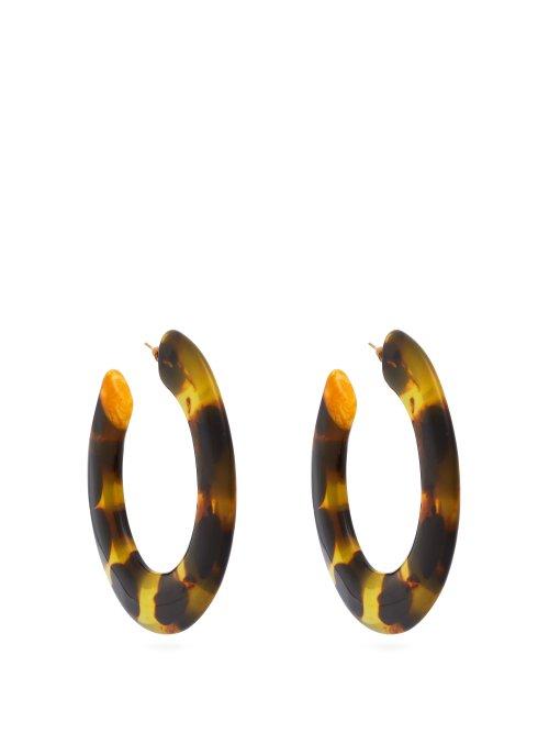 Matchesfashion.com Cult Gaia - Kennedy Hoop Earrings - Womens - Brown