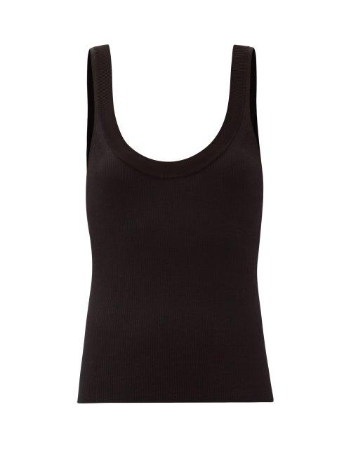Matchesfashion.com Altuzarra - Ariana Scoop-neck Tank Top - Womens - Black