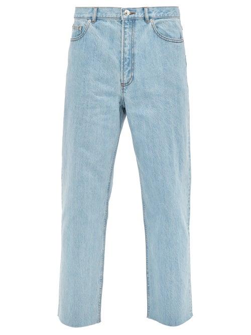 Matchesfashion.com A.p.c. - Alan Raw Hem Straight Leg Jeans - Mens - Blue