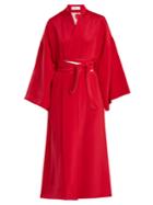 Racil Hatsumomo Obi-belt Silk-cady Wrap Dress