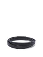 Prada Double-wrap Leather Bracelet
