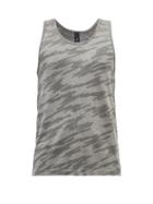 Mens Activewear Lululemon - Metal Vent 2.0 Printed Silverescent-mesh Tank Top - Mens - Black
