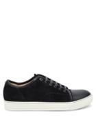 Matchesfashion.com Lanvin - Suede Low Top Trainers - Mens - Blue