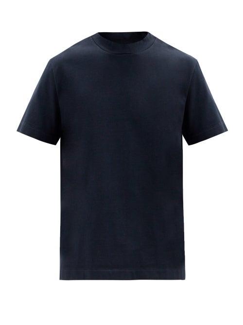 Matchesfashion.com Albam - Meyer Cotton T-shirt - Mens - Navy