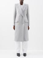 Isabel Marant - Enarryli Double-breasted Wool-blend Coat - Womens - Light Grey