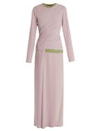 Sies Marjan Vicki Long-sleeved Twisted-side Midi Dress