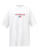 Vetements - Haute Couture-embroidered Cotton-jersey T-shirt - Mens - White