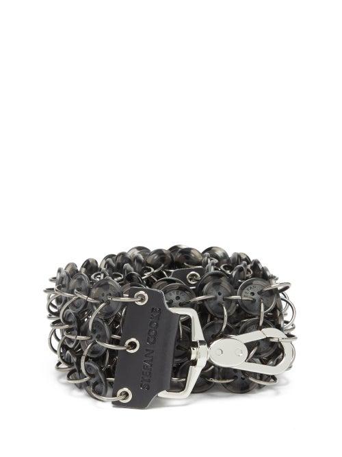 Matchesfashion.com Stefan Cooke - Button-chainmail Bag Strap - Womens - Black